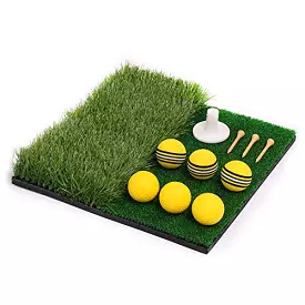 12x12 Small Dual Surface Golf Hitting Mat - Golf Mat for Backyard