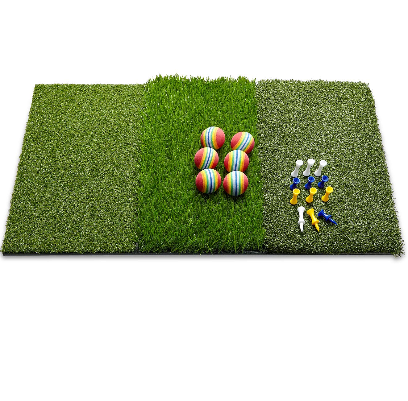 16x25 Tri Turf Golf Mat - 3in1 Foldable Portable Premium Realistic Turf