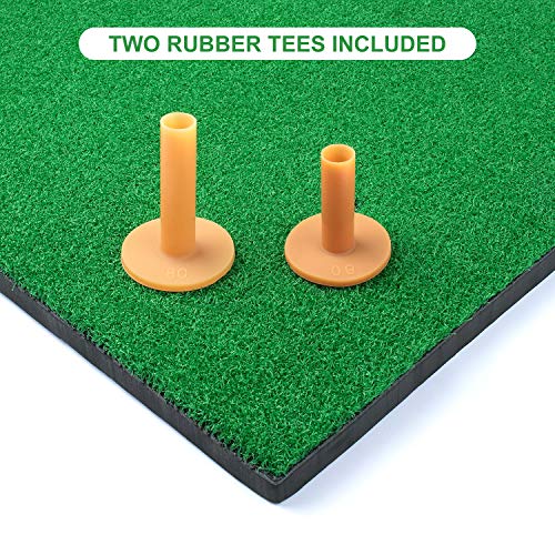 3x5 Foot Golf Hitting Mats with Rubber Tees - Large Golf Practice Mat