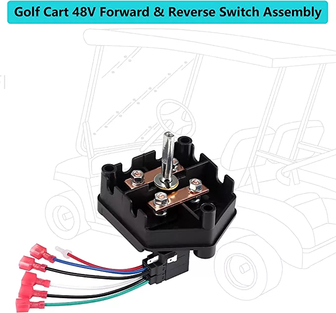 48 Volt Golf Cart Forward Reverse Switch Assembly for Club Car DS 1996-up - 10L0L