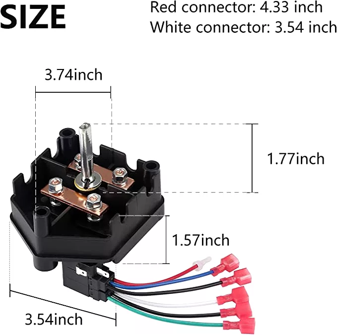 48 Volt Golf Cart Forward Reverse Switch Assembly for Club Car DS 1996-up - 10L0L