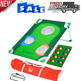 Backyard Golf Cornhole Game Set - Golf Chipping Game ($79 Sale)