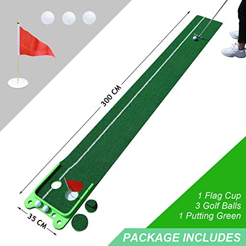 Basic Golf Putting Green Mat - At Home Golf Putting Practice