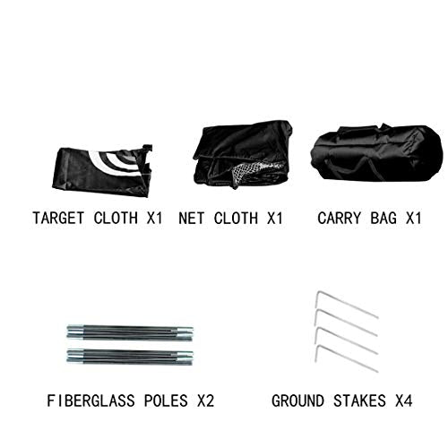 BASIC Starter Golf Practice Net - 1m and 2m Black Nets