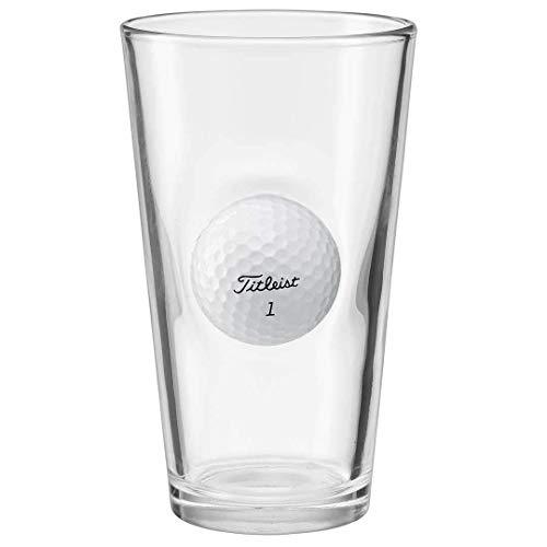 BenShot Pint Glass with Real Golf Ball - Golf Glass Gift