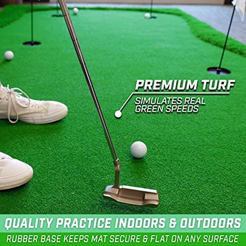 Bigger 12'x5' Golf Putting Greens for Indoor & Outdoor Putting Practice