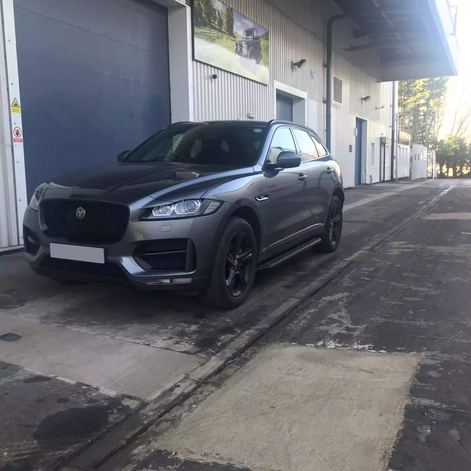 Black Raptor Side Steps Running Boards for Jaguar F-PACE 2016+