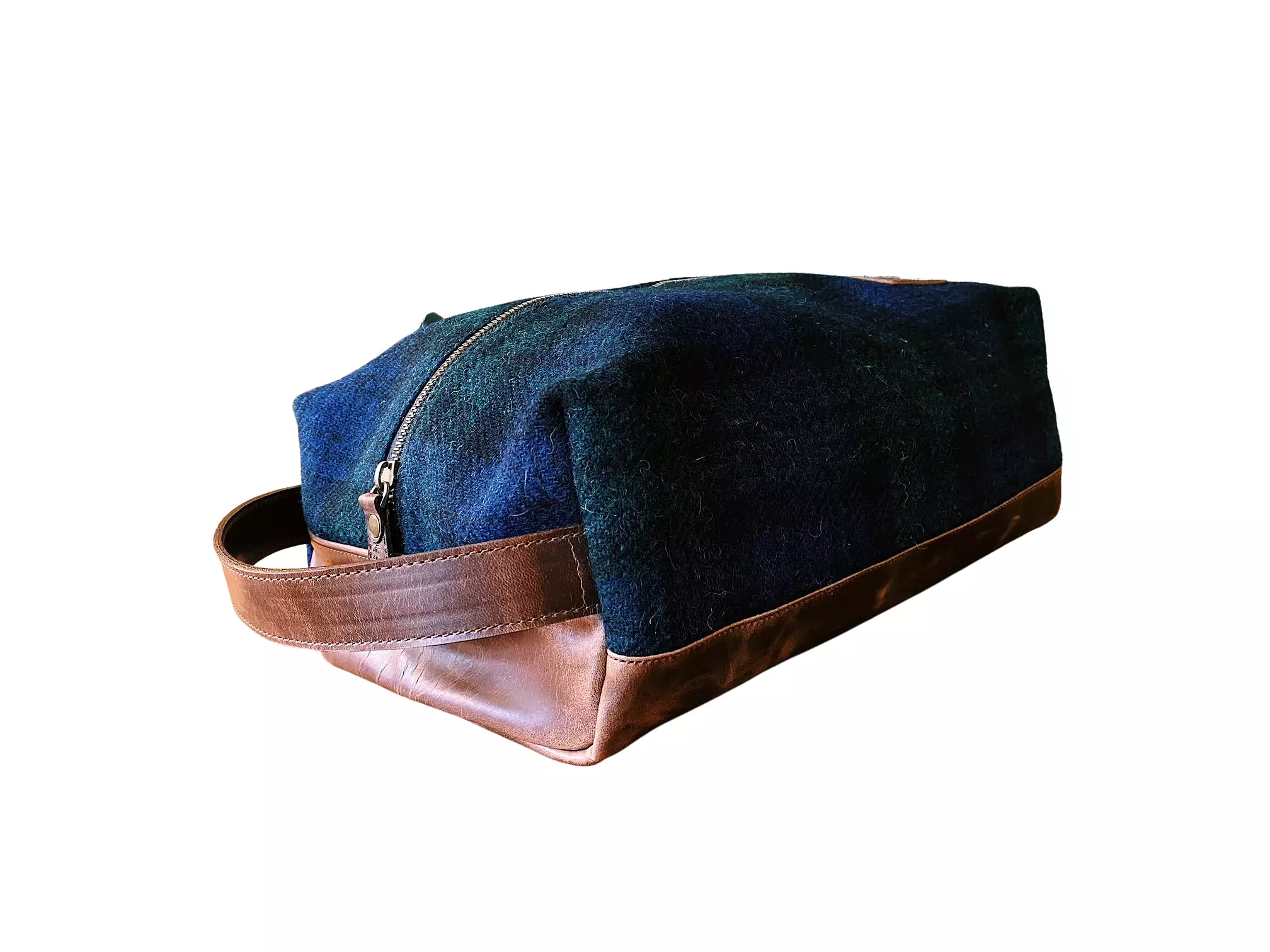 Bluegrass Fairway Shoe Bag in Harris Tweed Black Watch