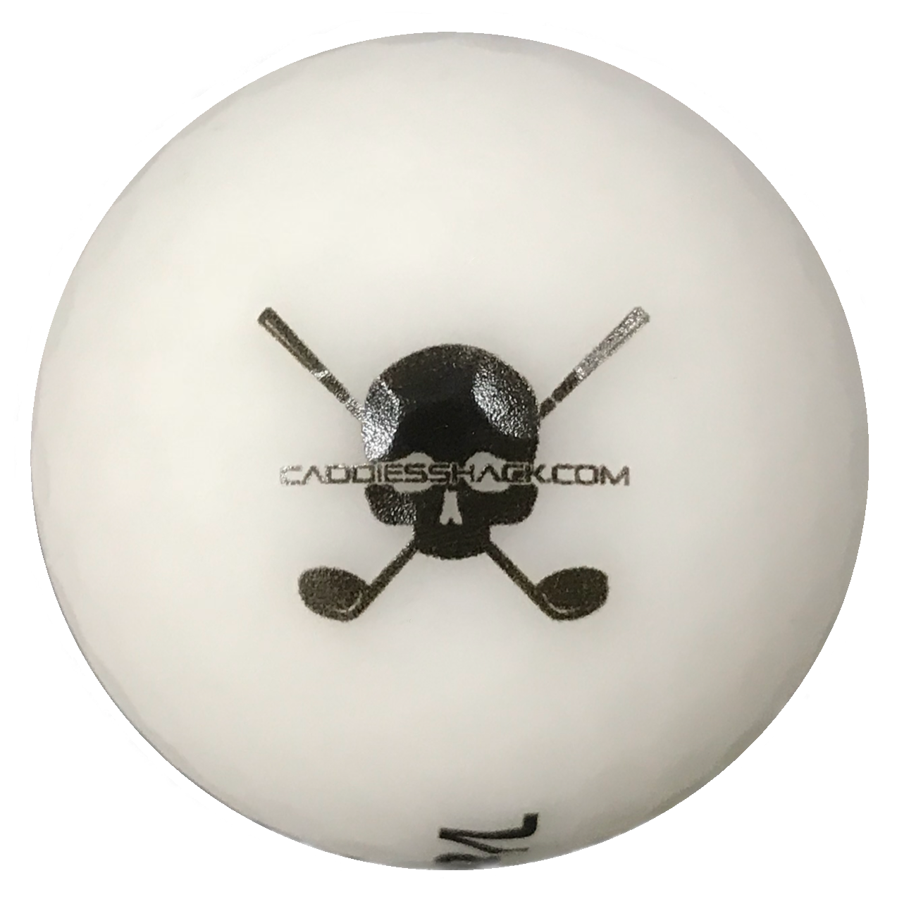 CaddiesShack Custom Jolly Rogers Skull & Crossbones Volvik Vivid Matte Golf Balls - Sleeve