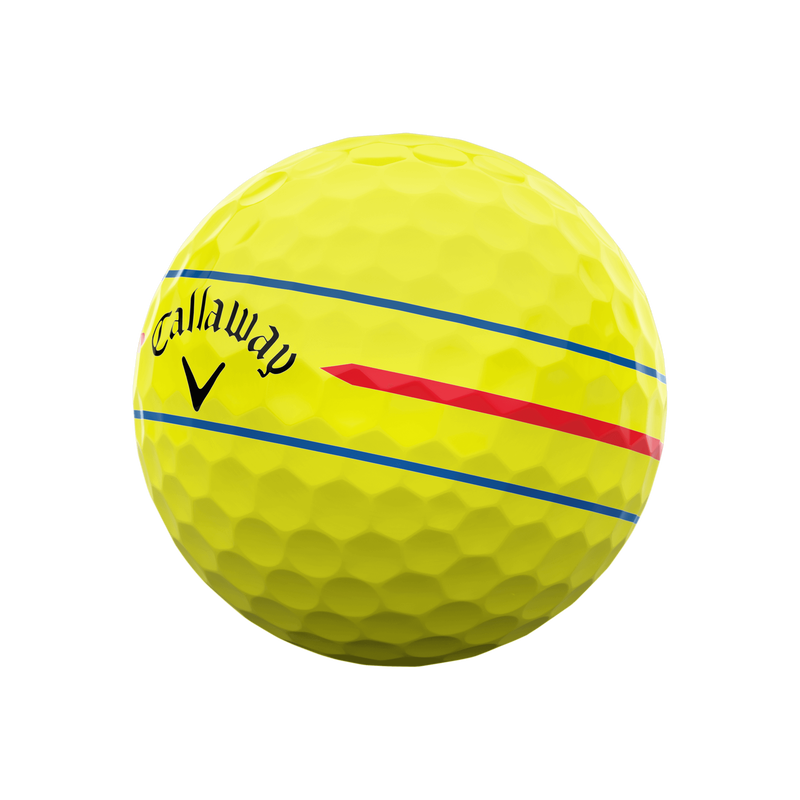 Callaway Chrome Soft Yellow 360 Triple Track 2024 Golf Balls