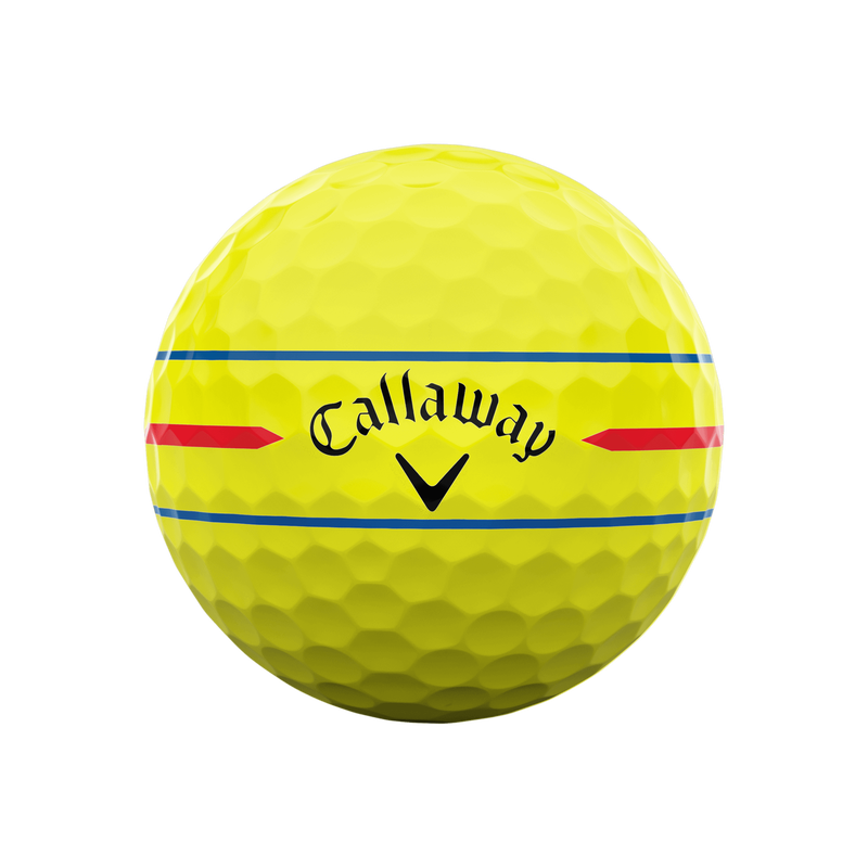 Callaway Chrome Soft Yellow 360 Triple Track 2024 Golf Balls