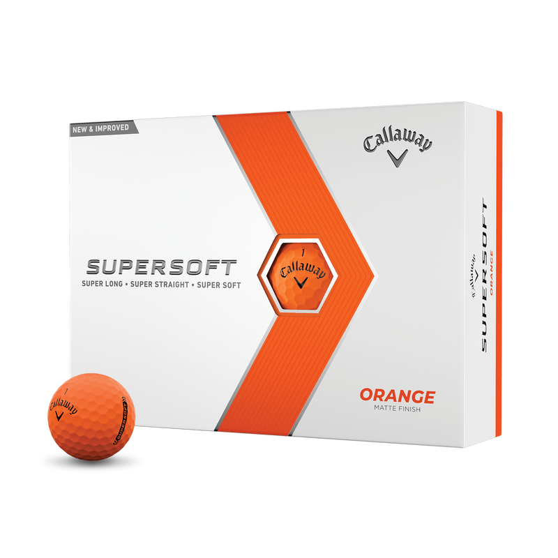 Callaway Supersoft 2023 Golf Balls - Matte Orange