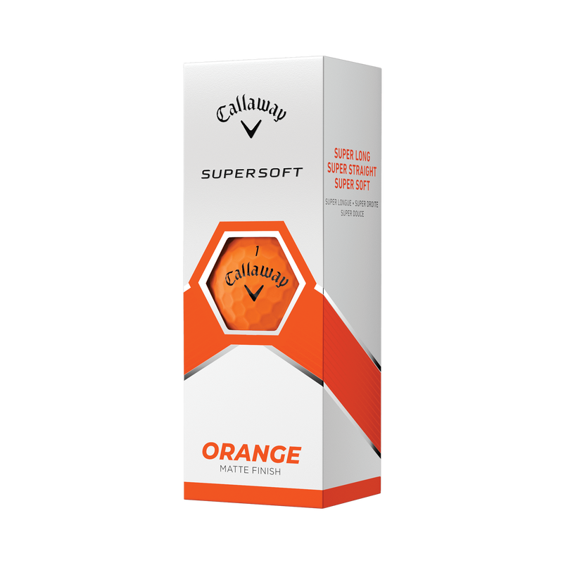 Callaway Supersoft 2023 Golf Balls - Matte Orange