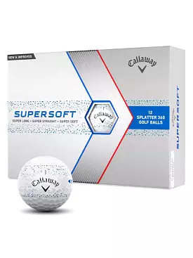 Callaway Supersoft Golf Balls - Splatter 360