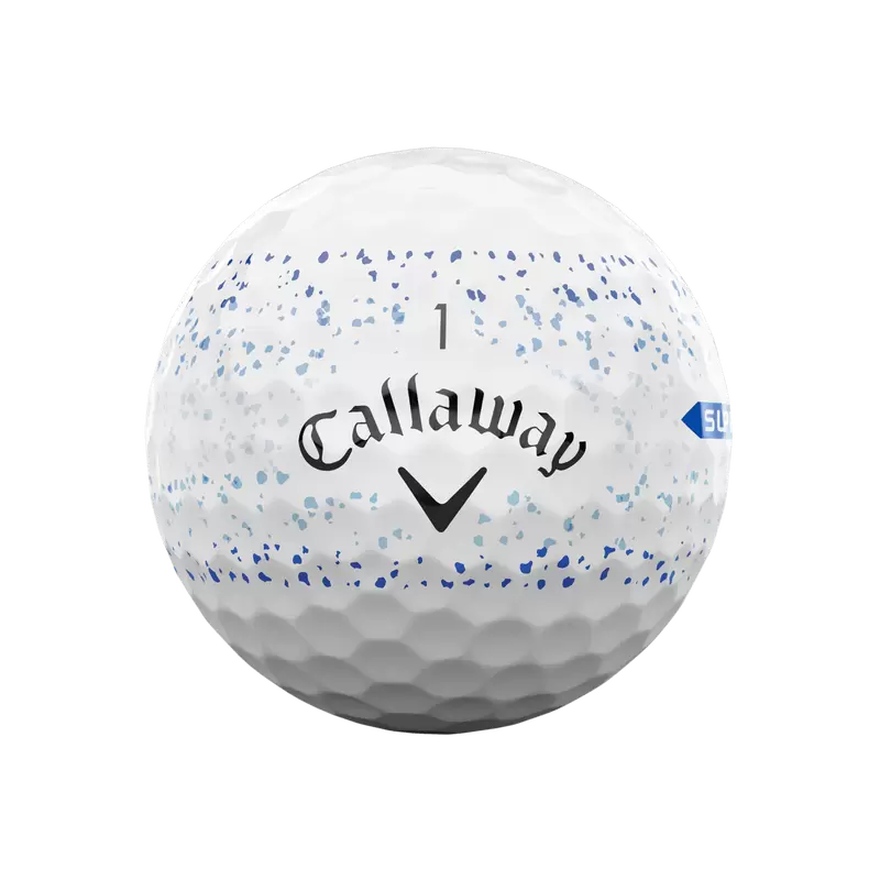 Callaway Supersoft Splatter 360 Blue Golf Balls Sleeve