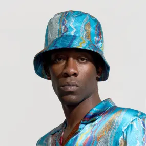 COOGI Silk Bucket Hat - Blue