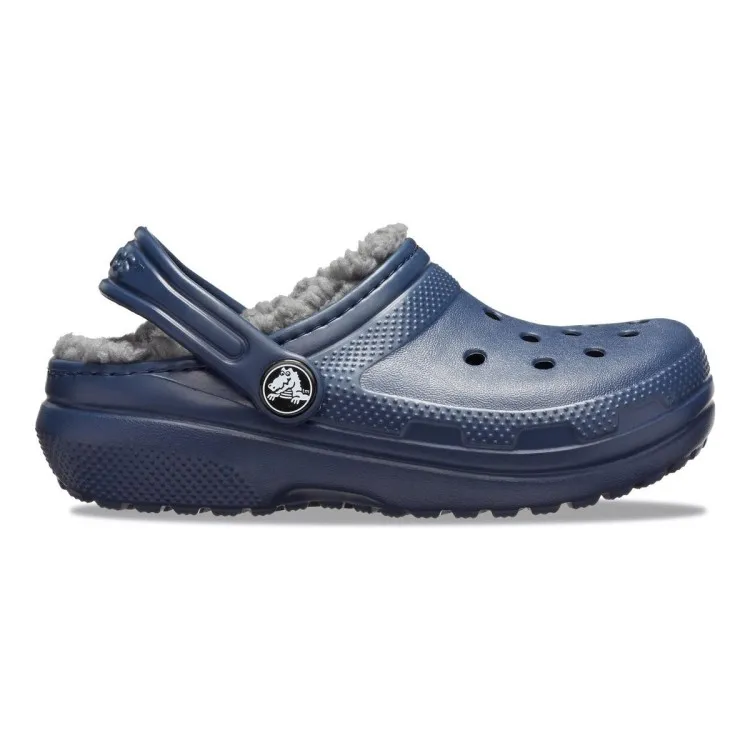 Crocs Classic Lined Clog Kid Navy Charcoal