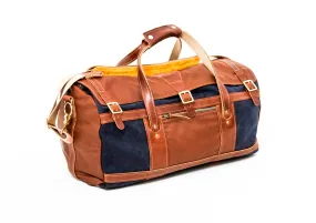 Custom Tour Duffel with Leather Flap and Ends