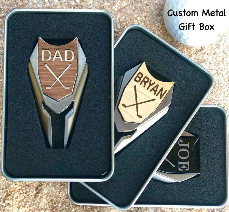 DAD Golf 3 in 1 Ball Marker Divot Tool - Fathers Day Golf Gift