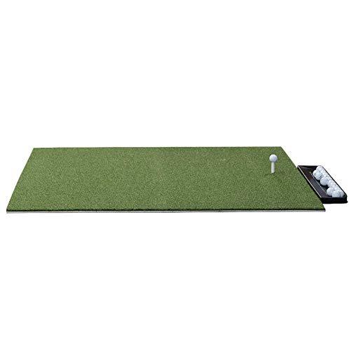 Driving Range Golf Mat with Rubber Tee & Golf Tray - Golf Hitting Mat