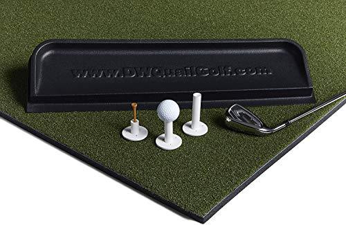 Driving Range Golf Mat with Rubber Tee & Golf Tray - Golf Hitting Mat