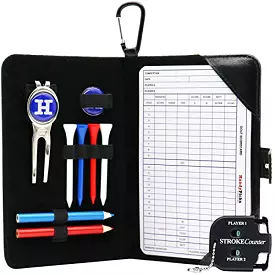 Fathers Day Golf Gift - Golf Scorecard Holder Set