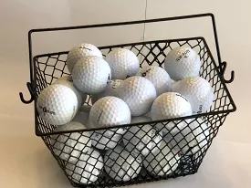 GOLF BALL BASKET... Holds 3 Dozen Balls - Use with Golf Nets