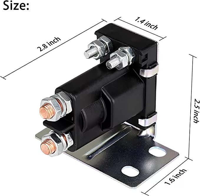 Golf Cart 14 Volt Solenoid for EZGO TXT Medalist ST Series 1994-up Gas Vehicles - 10L0L