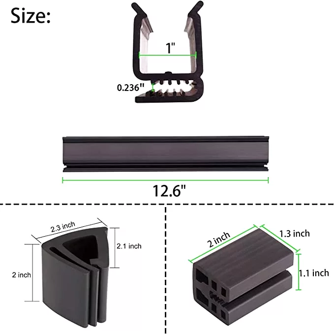 Golf Cart Windshield Clips Mount Kit for Club Car DS & Precedent - 10L0L