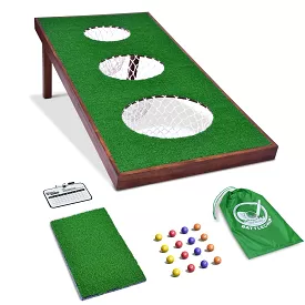 Golf Cornhole Wooden Game with Bigger Board | Christmas SALE - $149