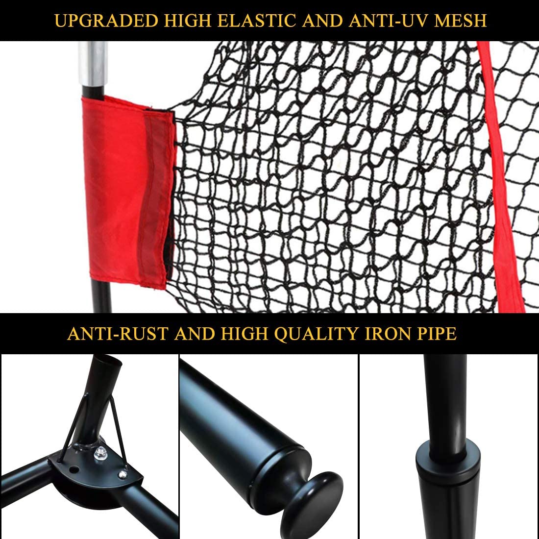 Golf Hitting Net Bundle - 10 Foot Net with 25x25 Hitting Golf Mat