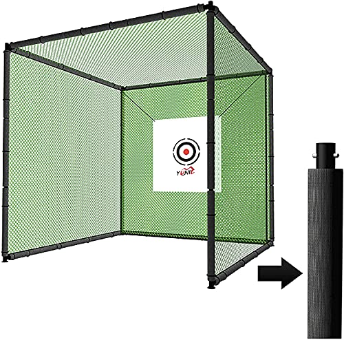 Golf Home Driving Range - Steel 10x10x10 Golf Cage Bundle