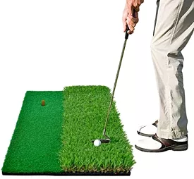 Golf Mat  Hitting 2-in-1 Turfs - 12x24 Dual Turf Golf Mats