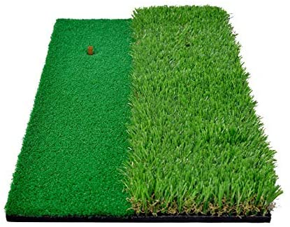 Golf Mat  Hitting 2-in-1 Turfs - 12x24 Dual Turf Golf Mats