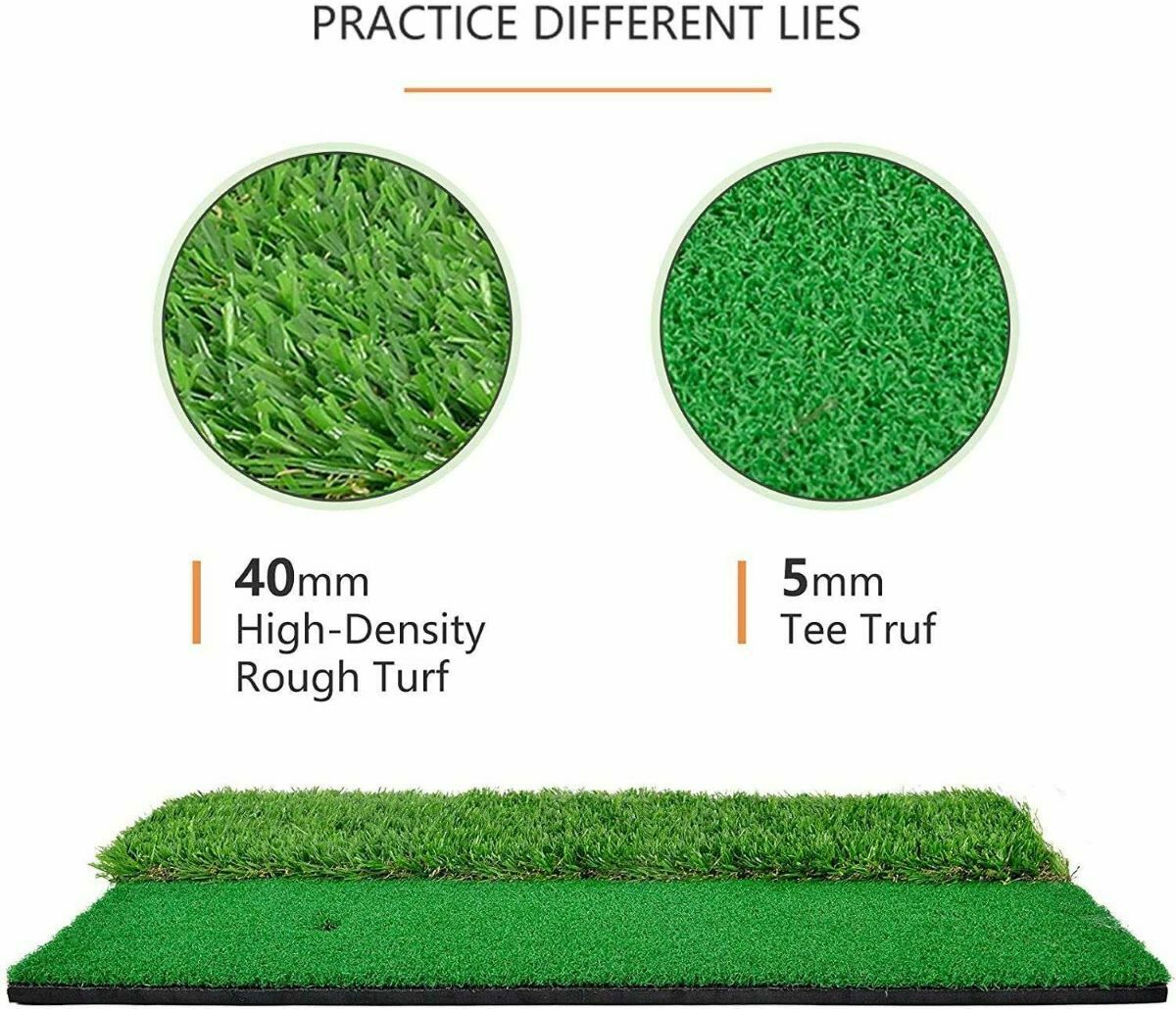 Golf Mat  Hitting 2-in-1 Turfs - 12x24 Dual Turf Golf Mats