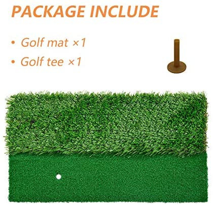 Golf Mat  Hitting 2-in-1 Turfs - 12x24 Dual Turf Golf Mats