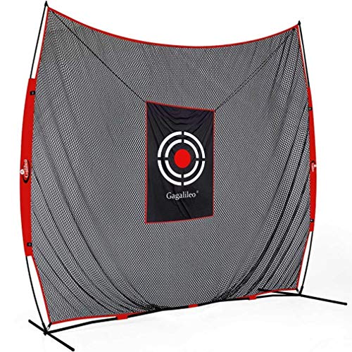 Golf Practice Net - 12 Foot Wide, 10 Foot High Golf Net with Golf Mat