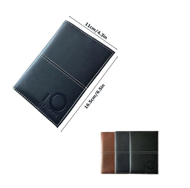 Golf Scorecard Holder Yardage Book - Leather Golf Scorebook