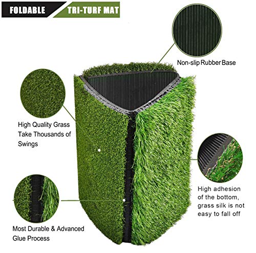 Golf Tri Turf Mat Set - 25x16 3 Turf Golf Mat