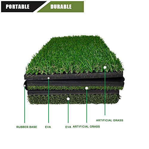 Golf Tri Turf Mat Set - 25x16 3 Turf Golf Mat