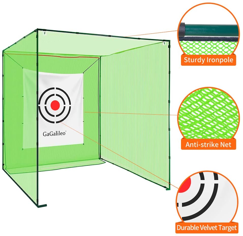 Heavy Duty Golf Hitting Cage - 10x10 and 6.6 x 6x6 Golfing Cages