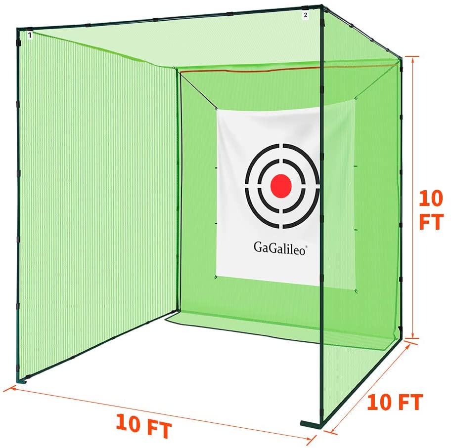 Heavy Duty Golf Hitting Cage - 10x10 and 6.6 x 6x6 Golfing Cages