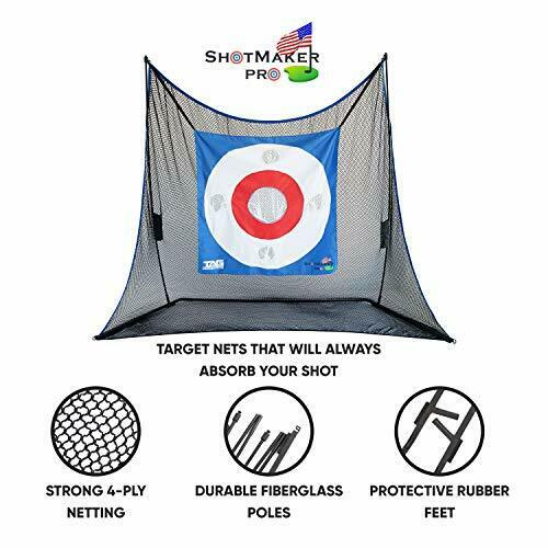 High Quality Heavy Duty 10X7 Golf Practice Net w/ Turf, Tees, and Golf Mat