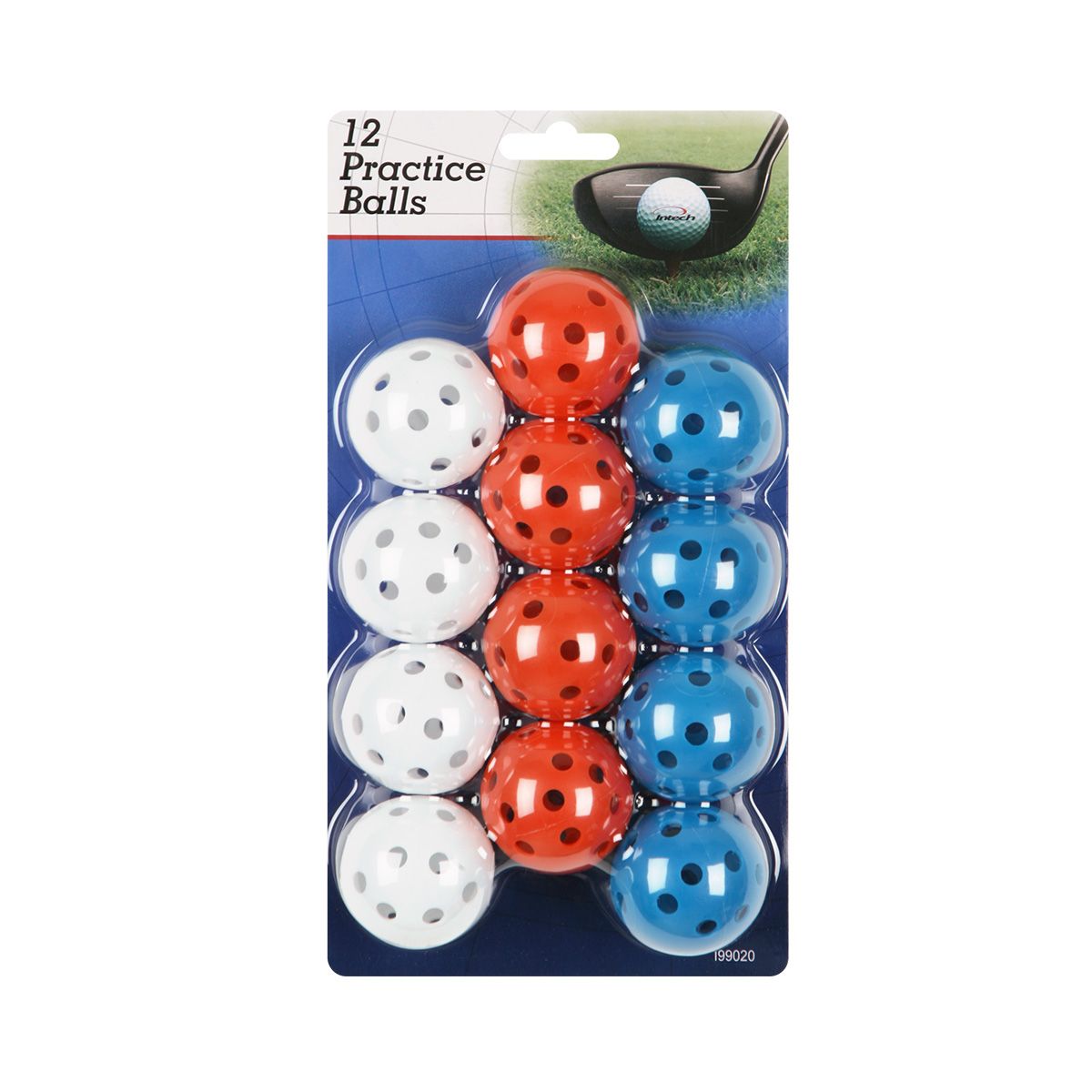 Intech Golf Practice Balls with Holes (12 Pack)