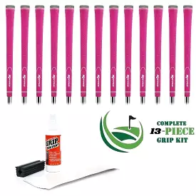 Karma Neion II - 13 piece Golf Grip Kit (with tape, solvent, vise clamp) - PINK