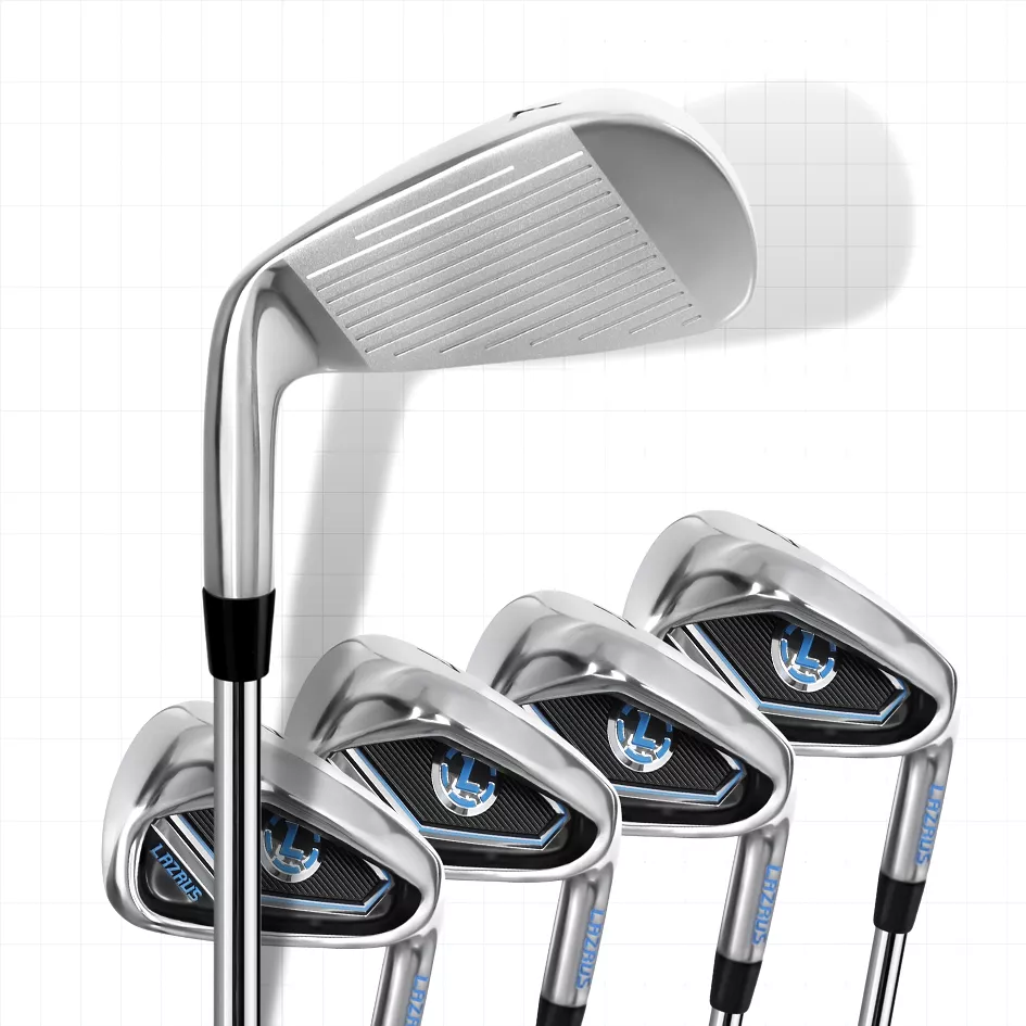 Lazrus Golf 11 pc Set - Driver, 3W, 4H, 6-PW Irons, 56° Wedge, Putter & Bag