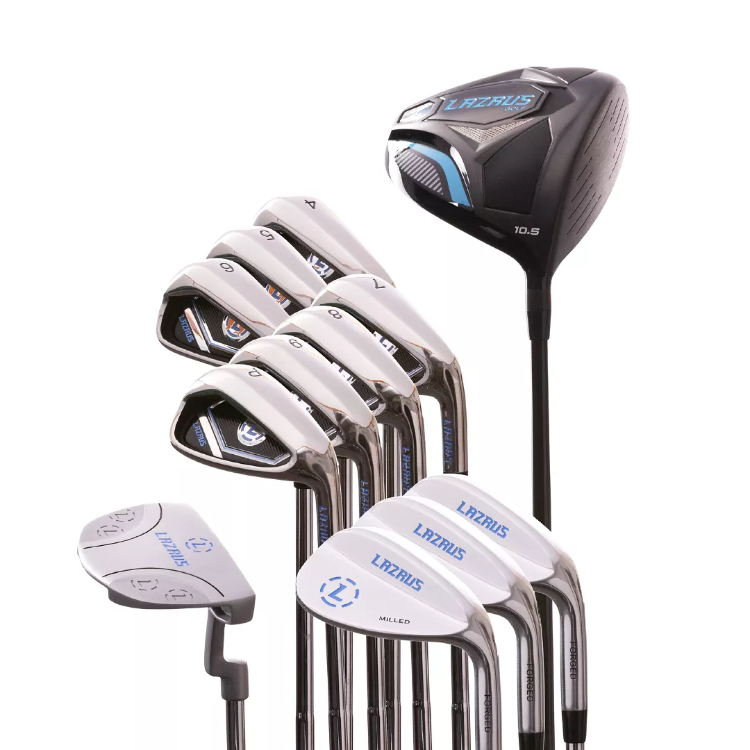 Lazrus Golf 13 pc Set - Driver, 3 Wedges Set, Irons (4-PW), Putter & Bag (optional)