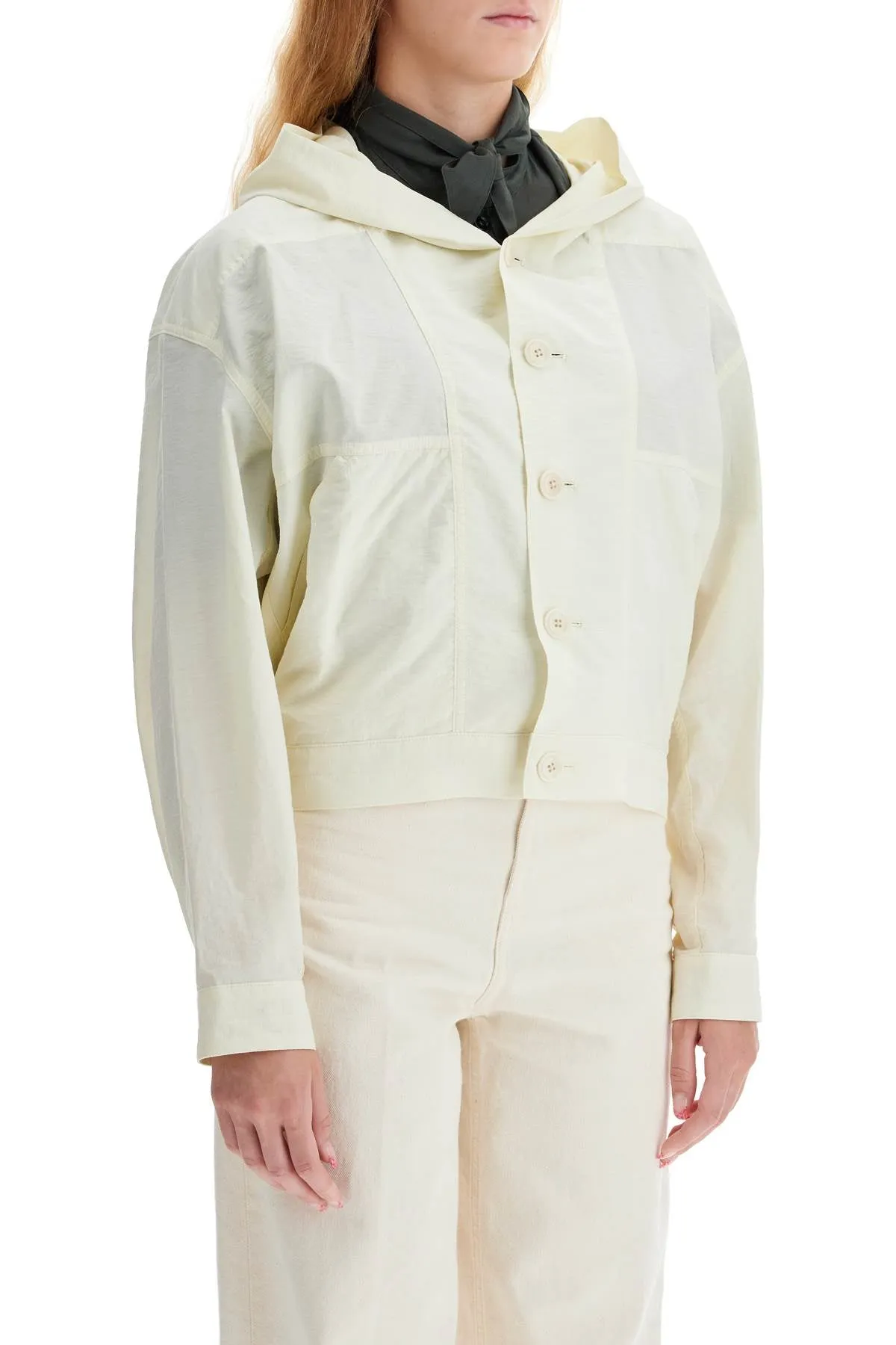 Lemaire Short Hooded Blouson   Neutral