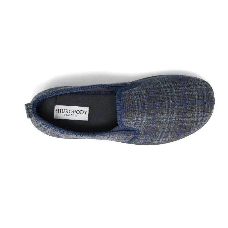 Lewis Men's Check Detail Warm Lined Slipper