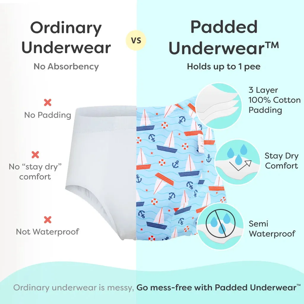 Pack of 6 - Padded Underwear